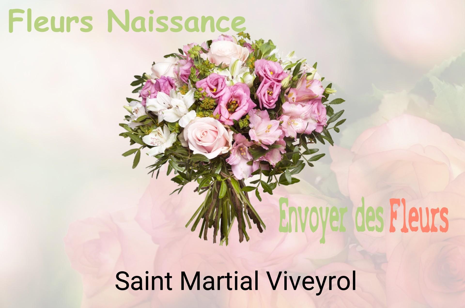 Bouquet de fleurs de naissance livré à Saint-Martial-Viveyrol