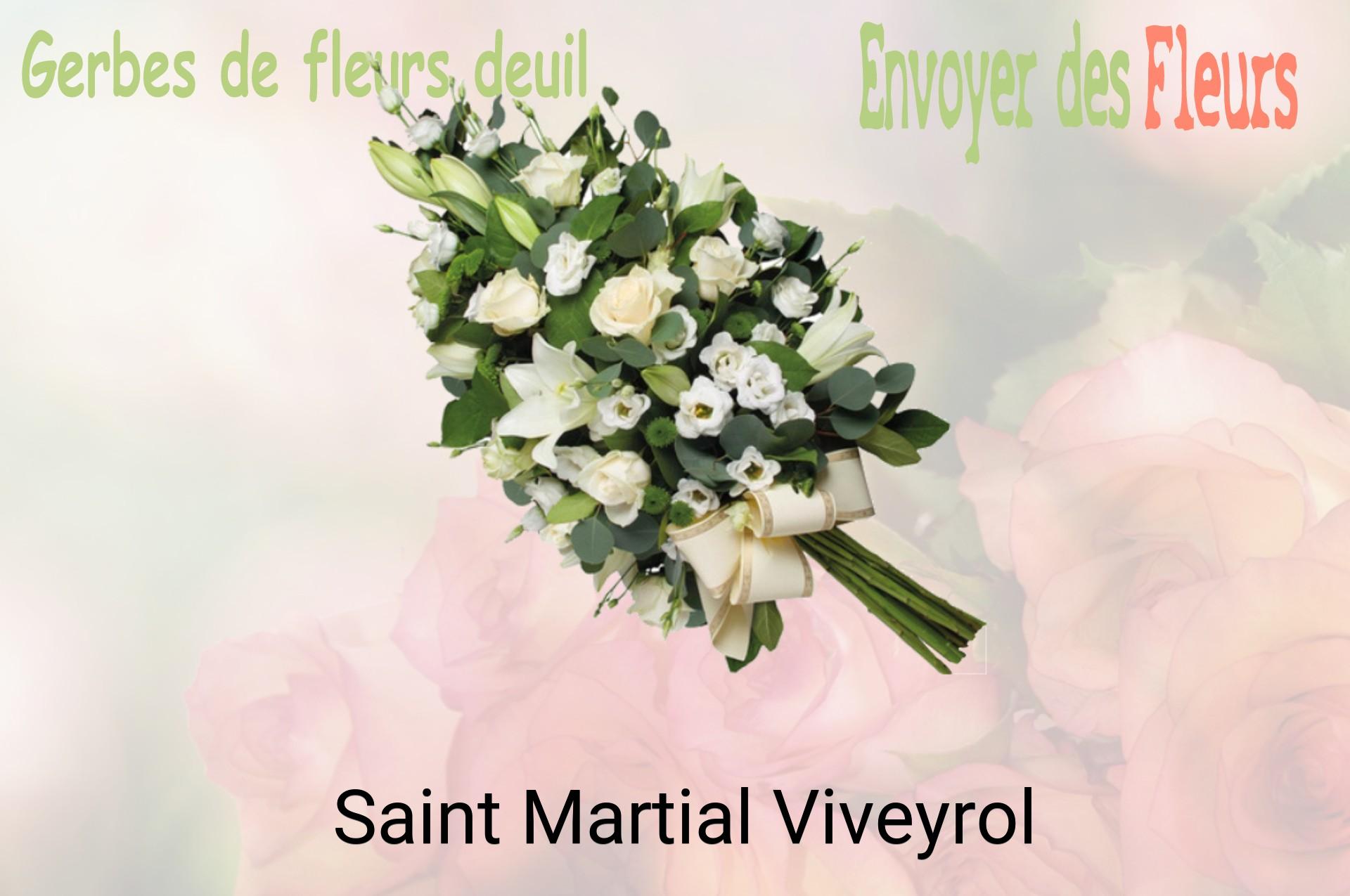 Gerbe de fleurs de deuil livrée à Saint-Martial-Viveyrol